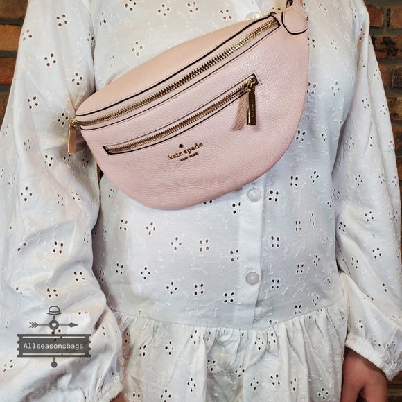 NWT Kate Spade New York Leila Leather Belt Bag Fanny Pack in Rose Smoke Pink - Picture 4 of 8